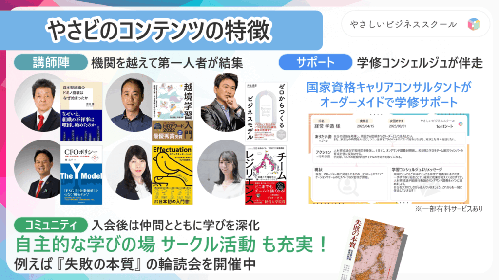 【最大級のチャンス到来】学びのサブスク『やさビスクエア』誕生!7/4先行登録で“ずっと”月額734円。 4 image7 【最大級のチャンス到来】学びのサブスク『やさビスクエア』誕生!7/4先行登録で“ずっと”月額734円。